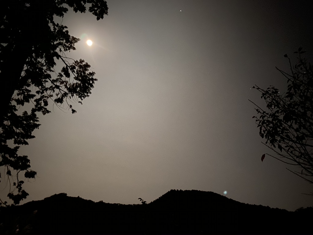 Akiyamagawa Campsite Night Scenery