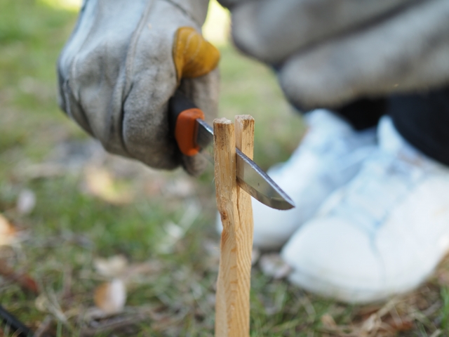 Chopping wood