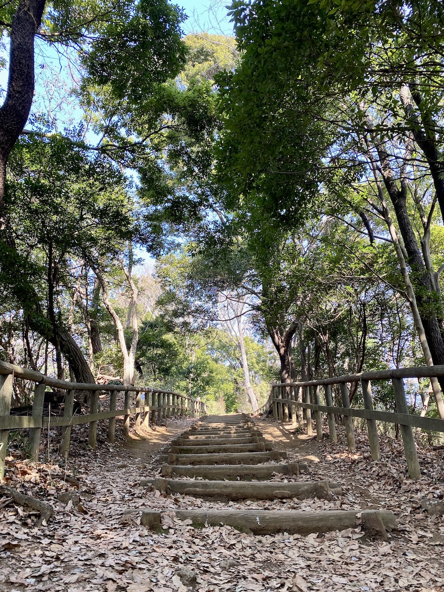 飯室山広場へ向かう遊歩道