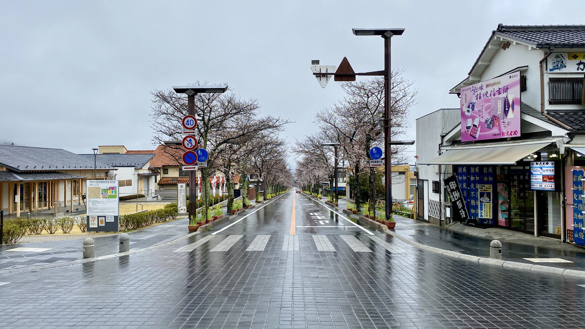 Street in front of Takeda Shrine