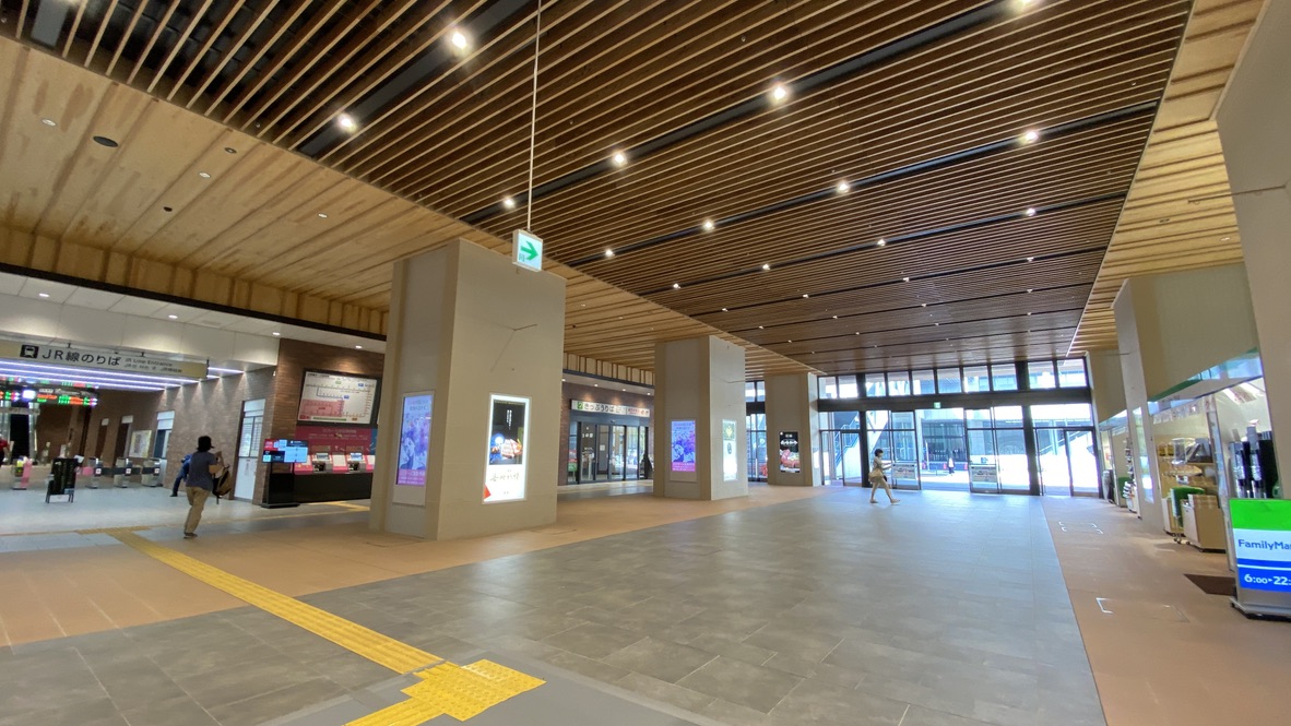 Inside Nagasaki Station