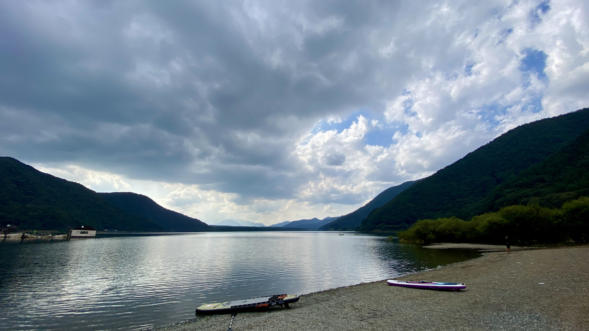 View of Lake Saiko from Lakeside Sites