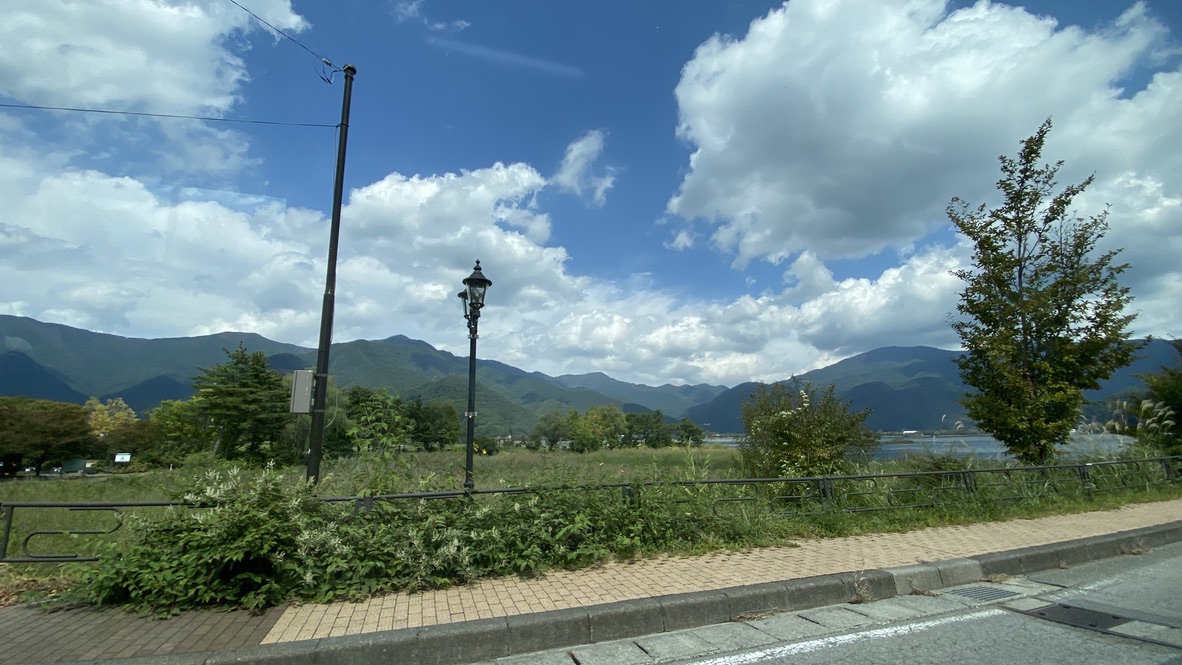 View from bus window