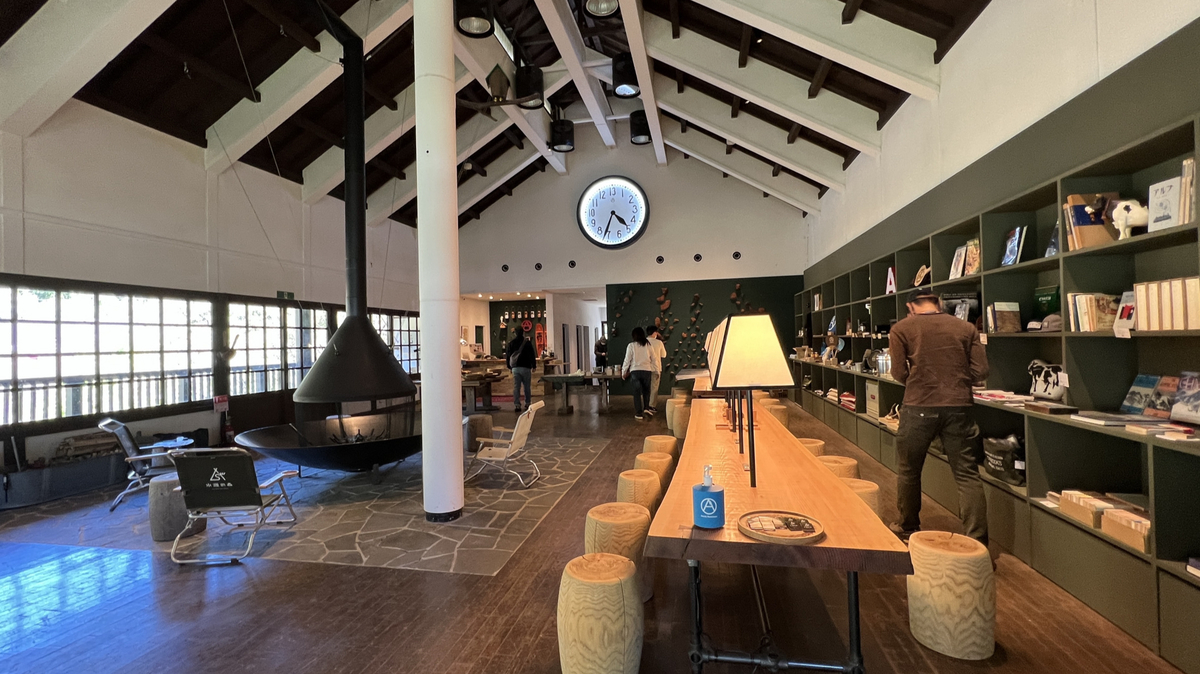 Inside the management building