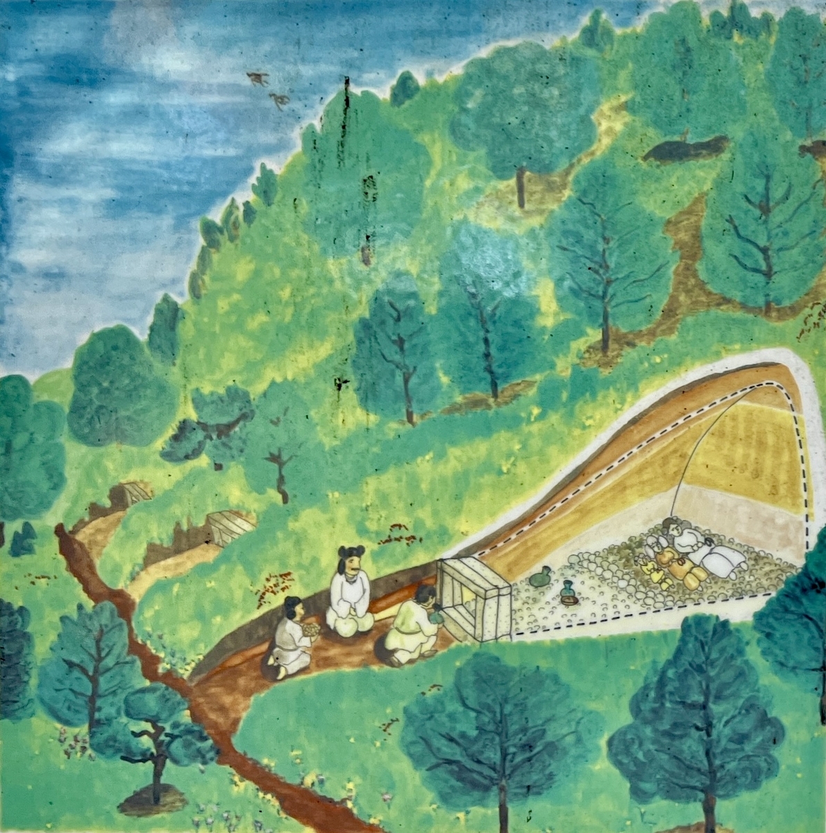 Illustration of the Horizontal Hole Tomb