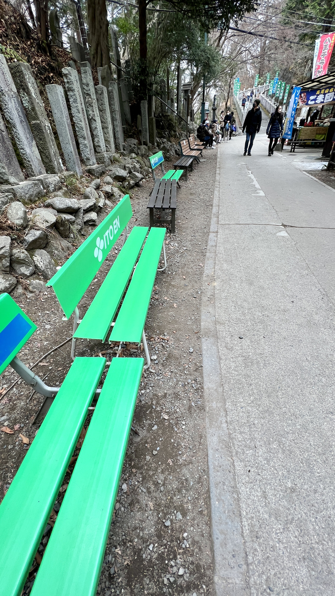 Benches at the Second Rest Stop