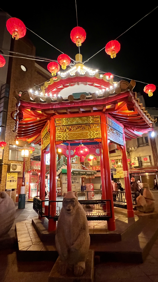 Nankinmachi Square at night