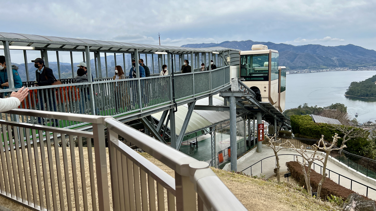 Monorail arrival area