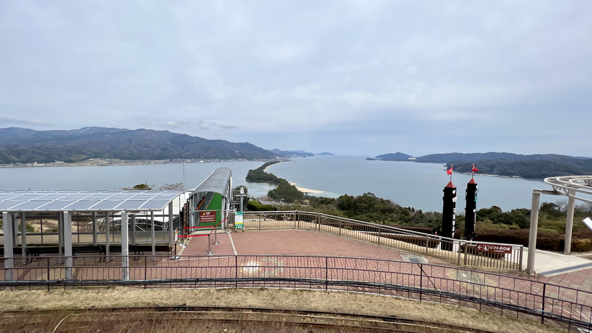 View from in front of the restaurant