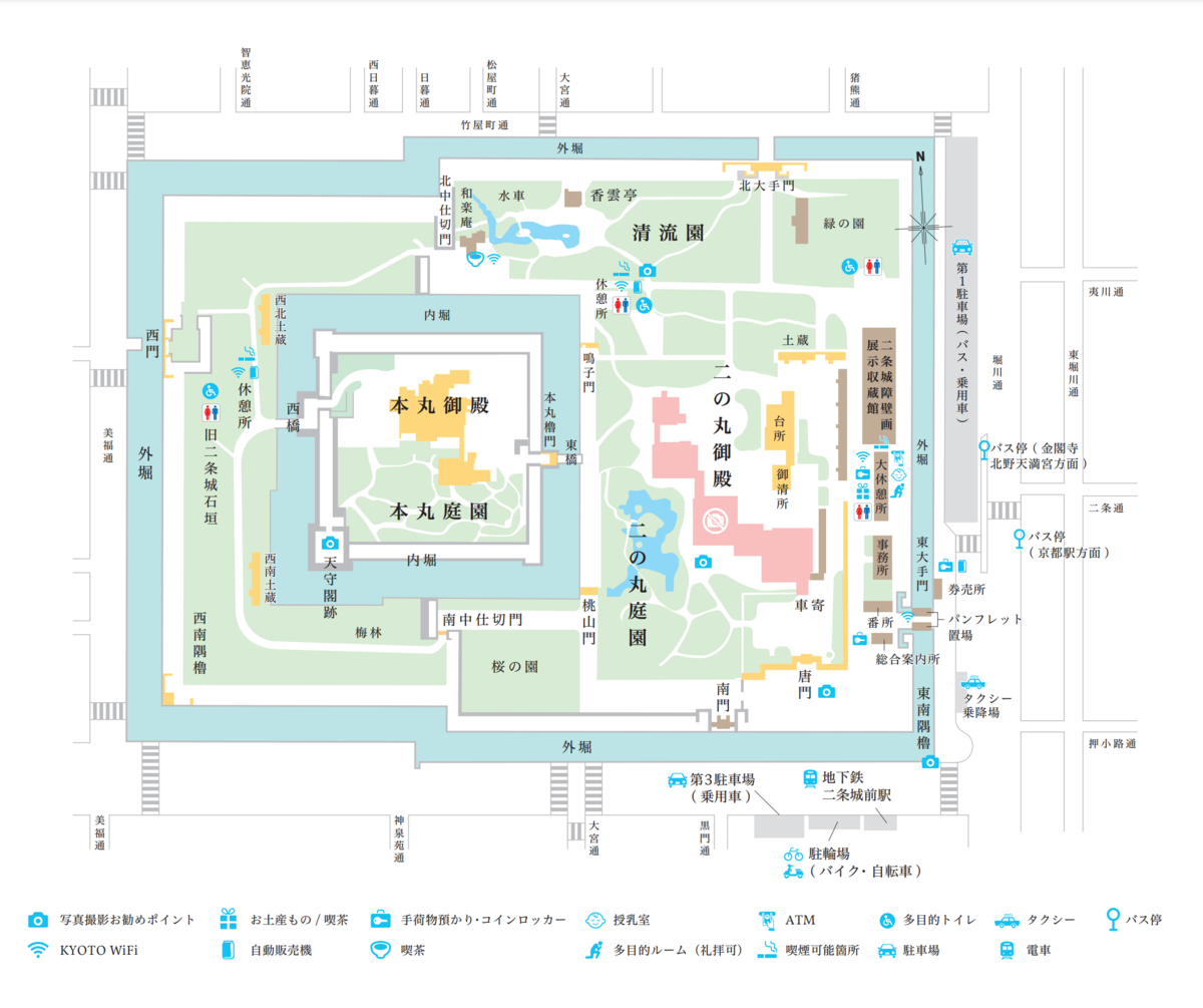 Nijo Castle Map