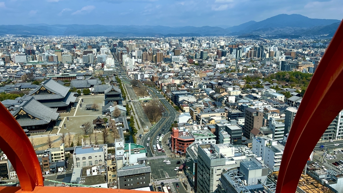北方面の景色