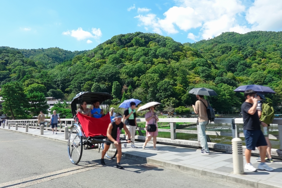 Togetsukyo Bridge and Rickshaw