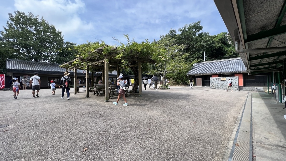 山顶站前的广场