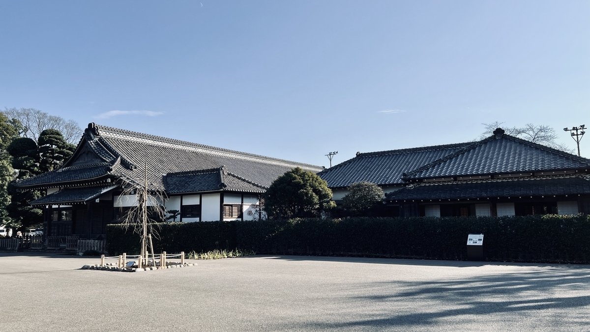 北西側からの本丸御殿