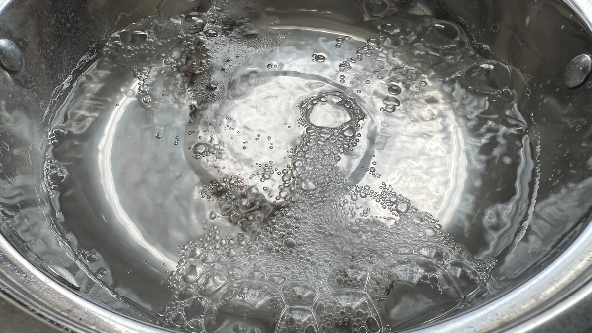 煮沸中