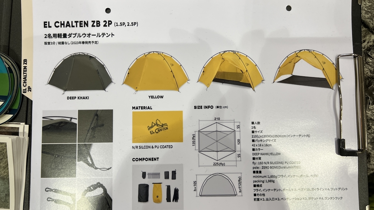 Tent lineup signboard