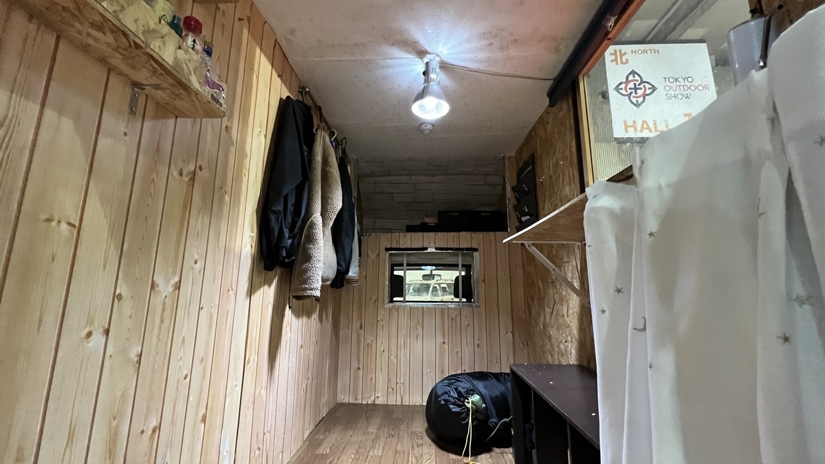 Kei truck camper (interior)