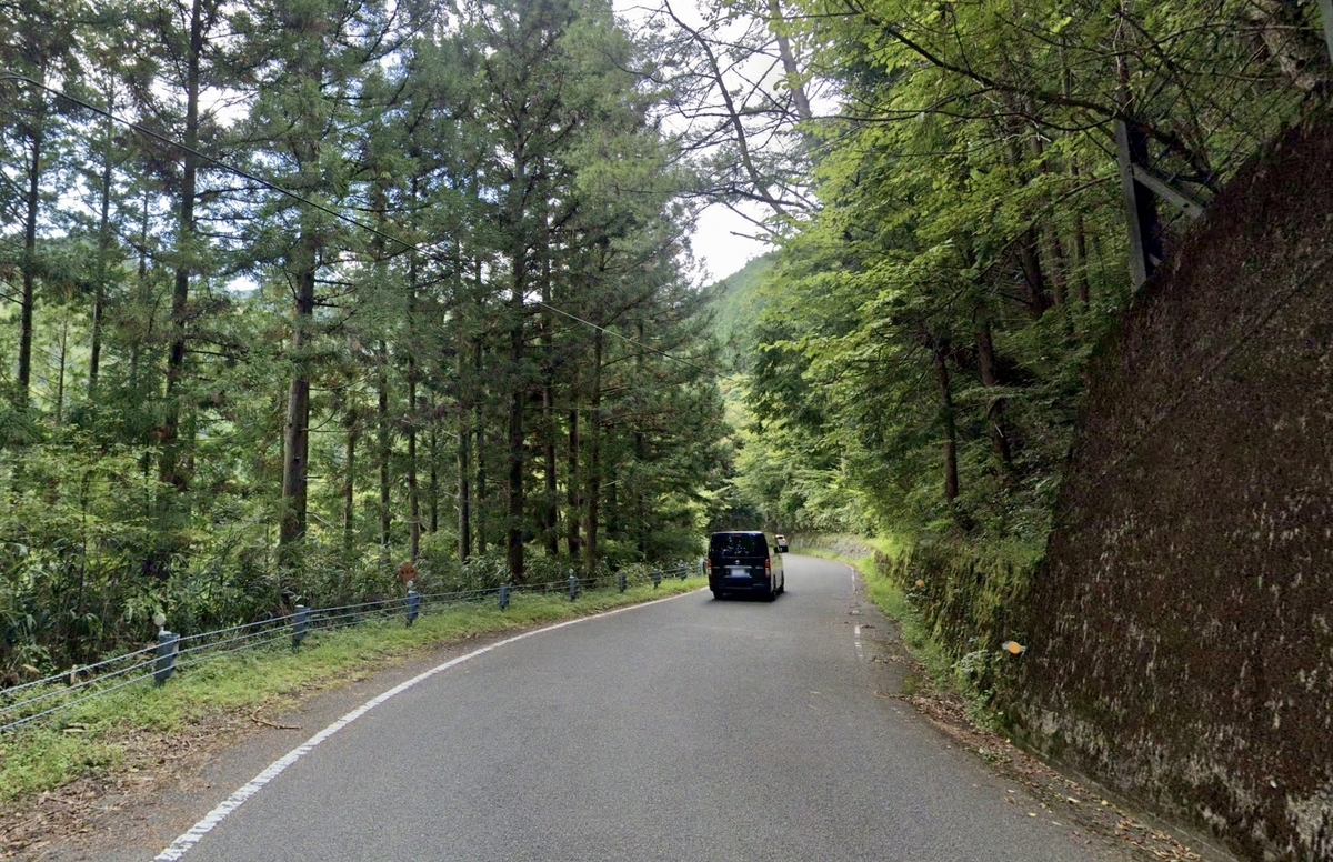 県道36号線の様子