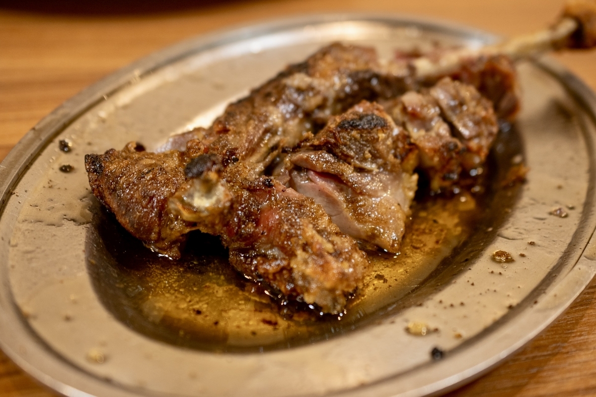 Honetsukidori made with adult chicken, offering bold flavor and a chewy texture