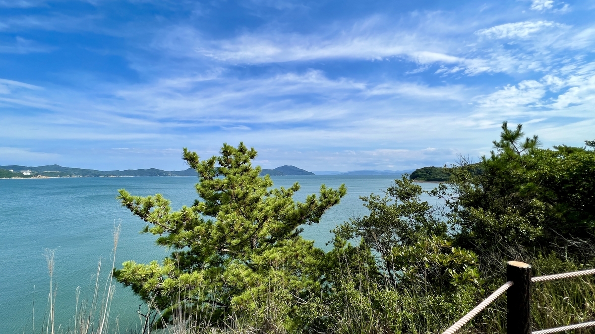 Islands scattered across the Seto Inland Sea seen from the observatory