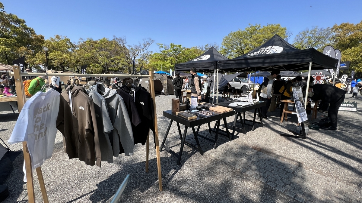 View of THE NORTH FACE booth