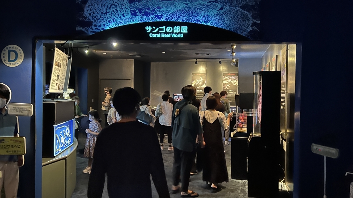 ประตูห้องปะการังและผู้มาเยือนที่กำลังเข้าไป