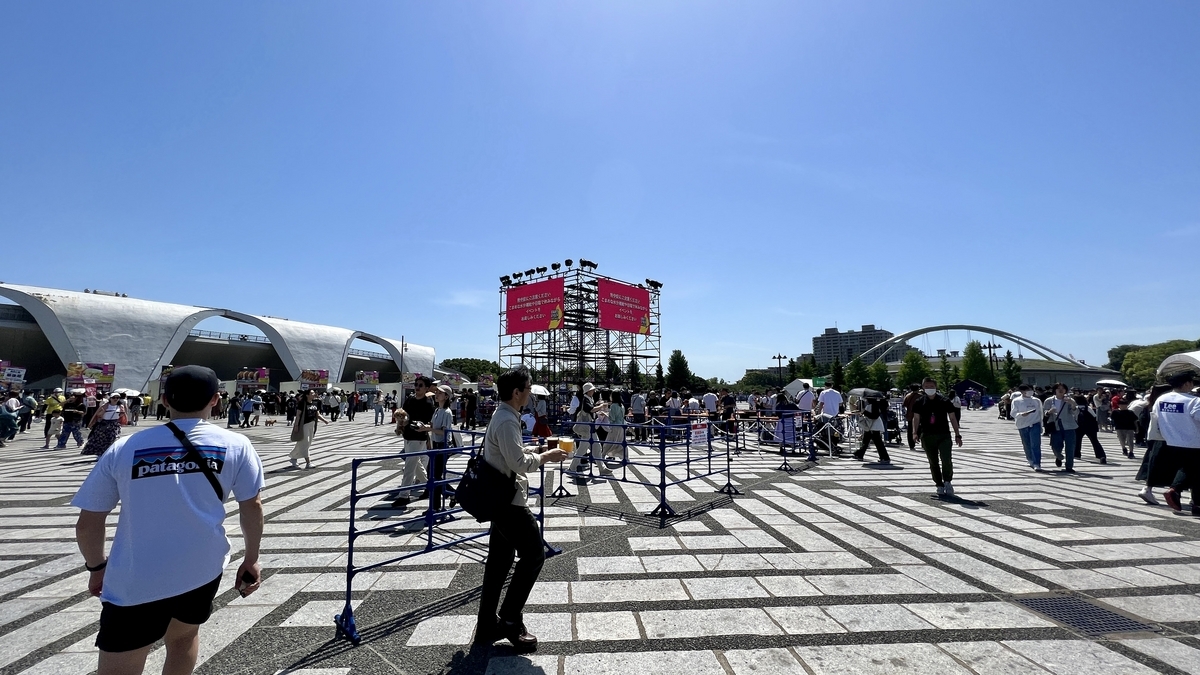 Panorámica del recinto del Craft Gyoza Fes Tokio poco después de abrir