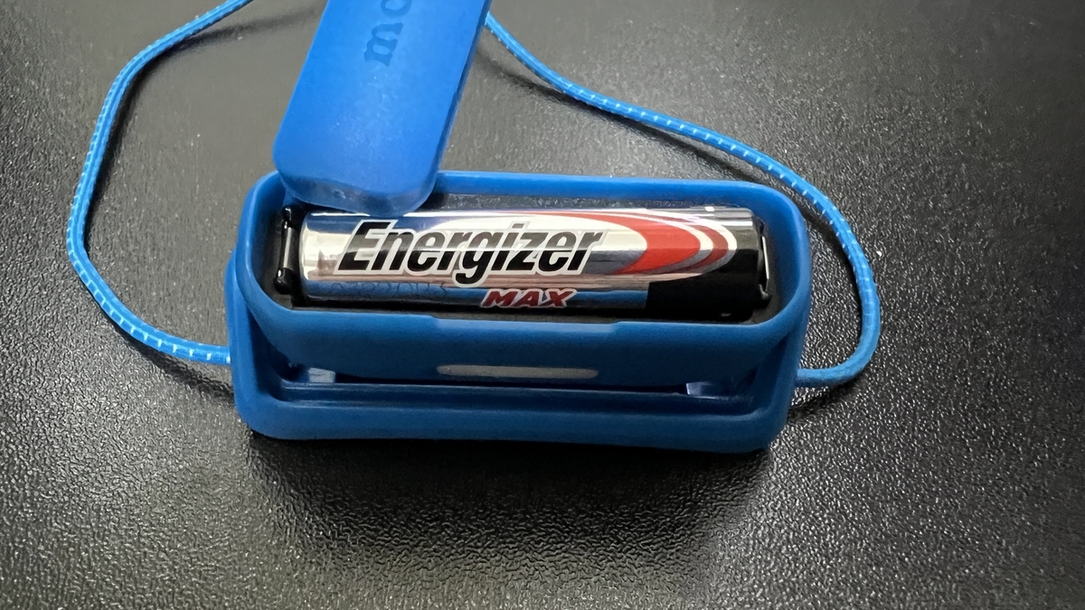 電池を収納したところ