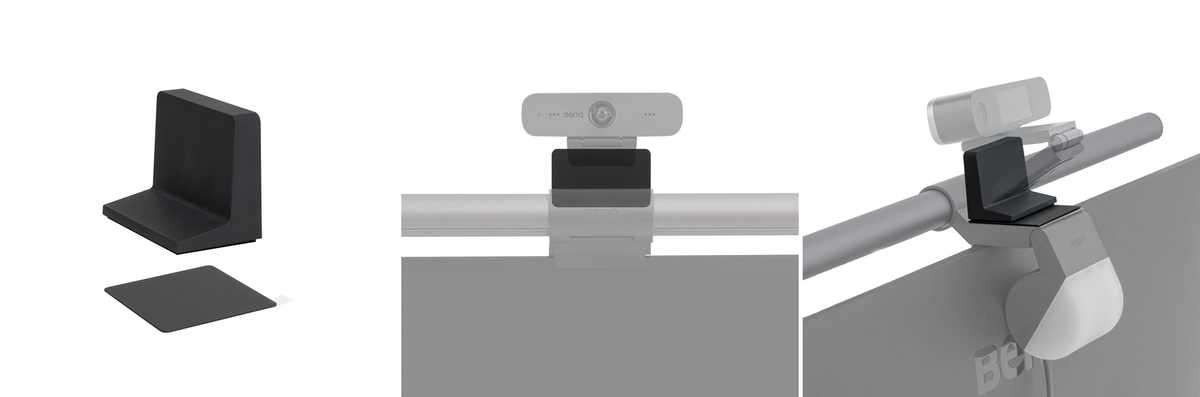 ScreenBar Haloウェブカメラアクセサリーの外観と設置イメージ