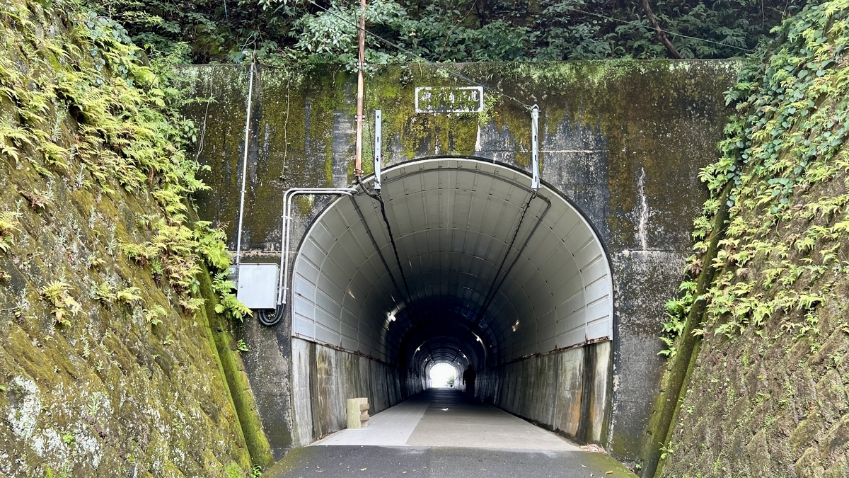 ปากอุโมงค์ที่ล้อมรอบด้วยเนินดินและมอสสีเขียว