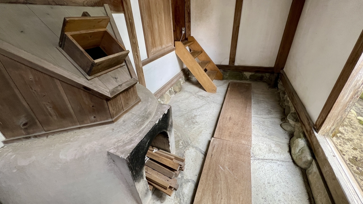 โครงสร้างภายในเตาห้องอาบน้ำไอมองจากด้านบน