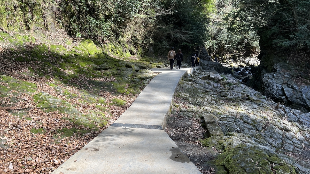 河流和岩石分布的河滩全景