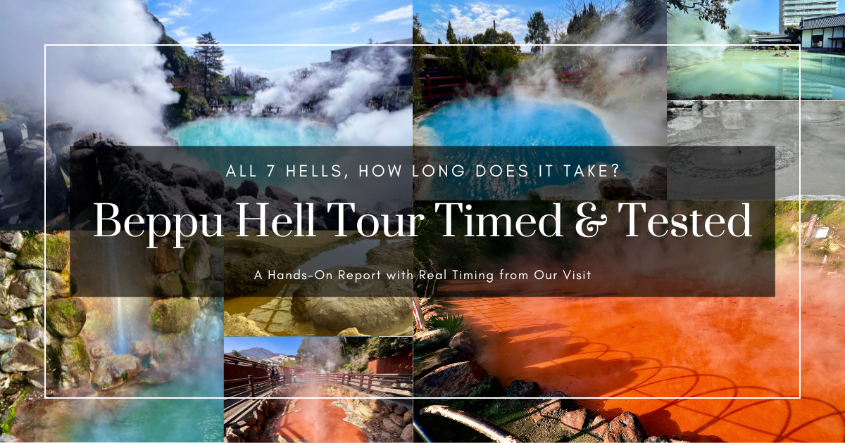¿Cuánto tiempo se tarda en recorrer los 7 Infiernos de Beppu? Prueba cronometrada