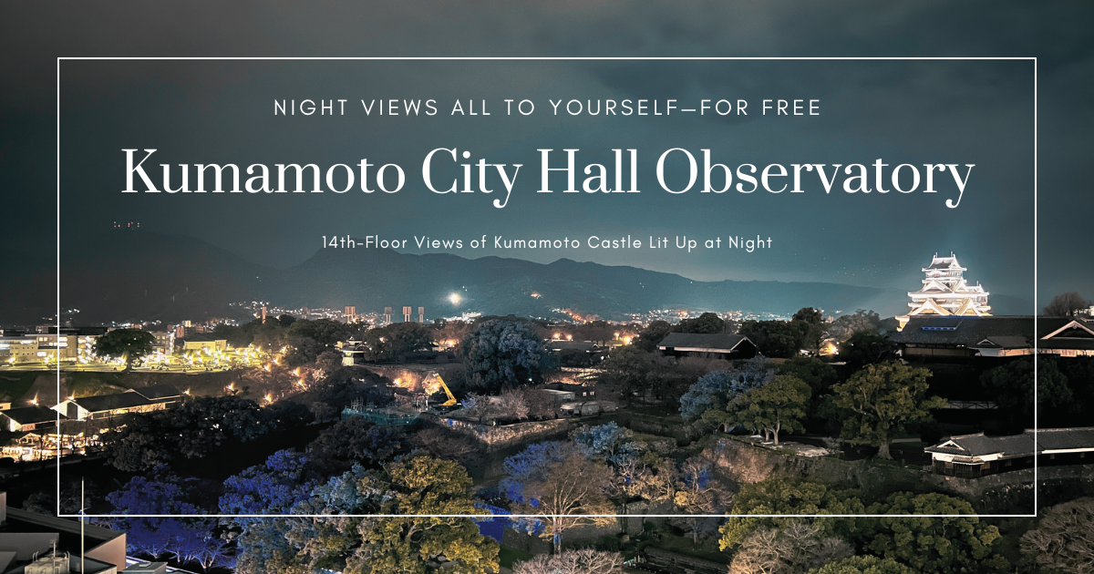 熊本市政厅观景台——14楼免费欣赏熊本城夜景的小众景点