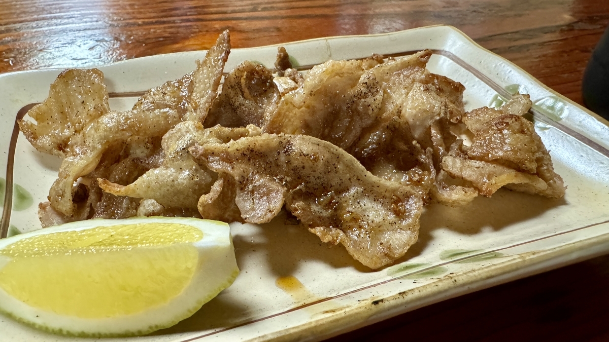 Chicken skin garlic