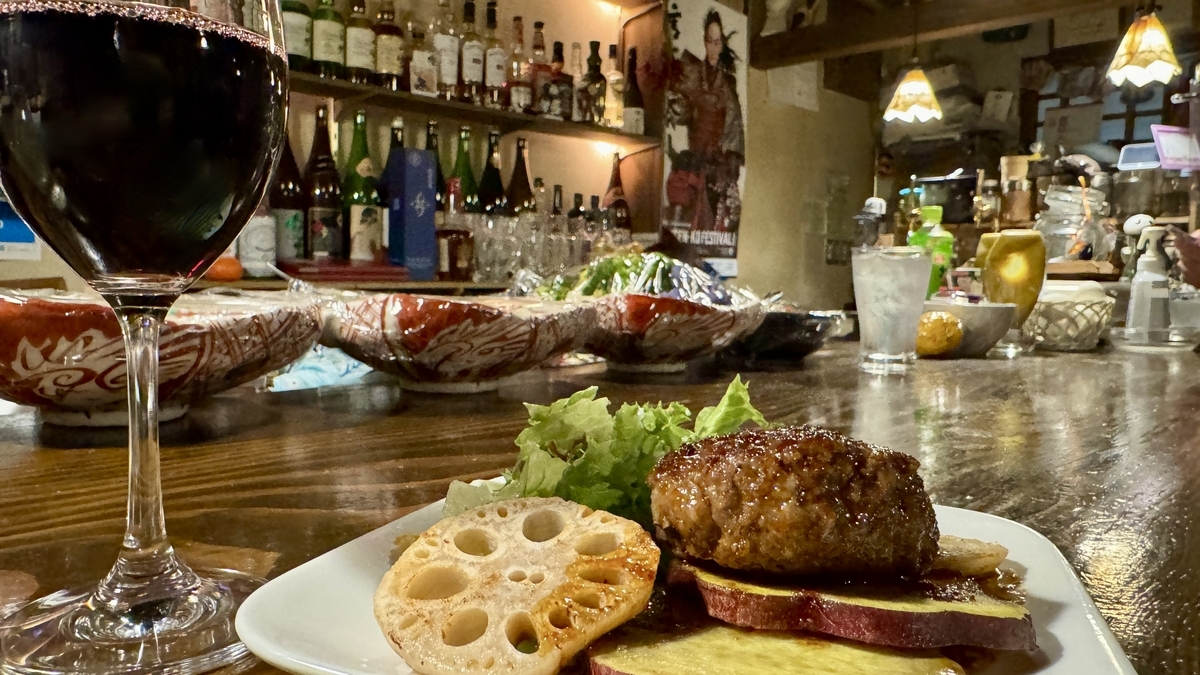 Koshu wine beef bunburg