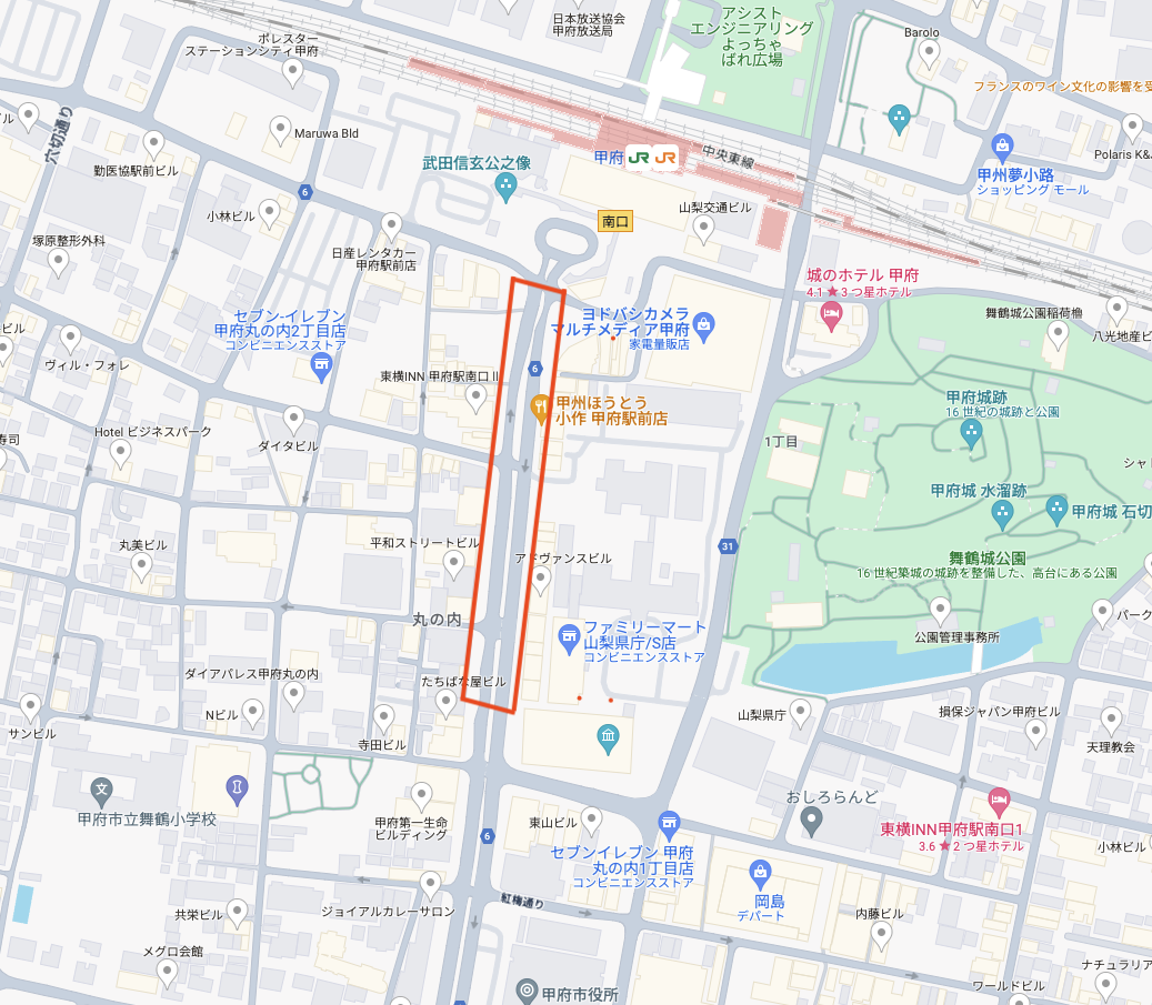 Heiwa Dori Map