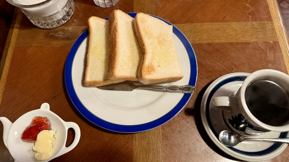 Coffee and toast