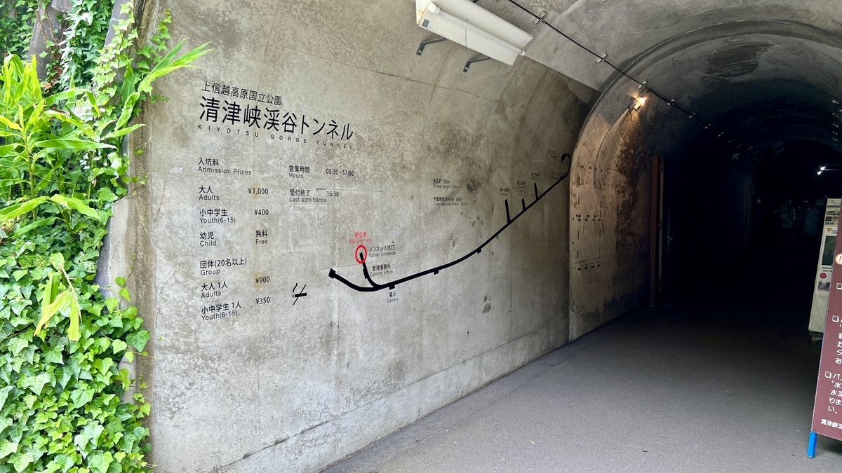 清津峡渓谷トンネル