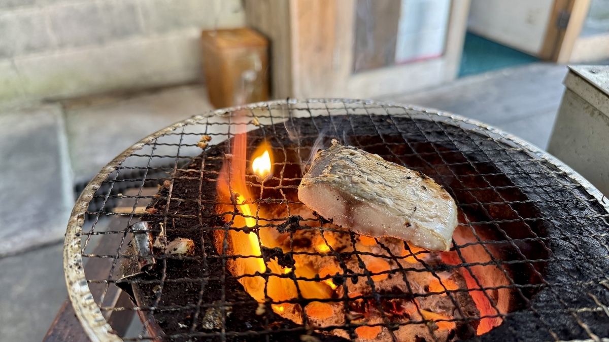 Free sample of dried fish