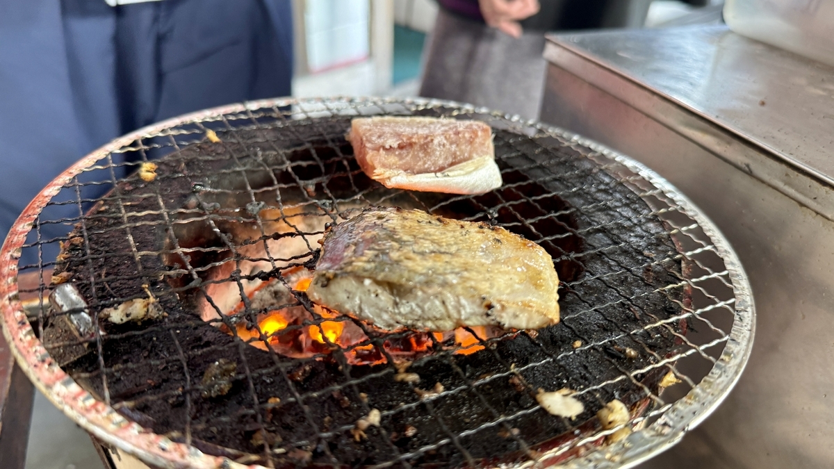 Free sample of dried fish