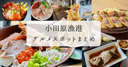 小田原(早川)漁港グルメスポットまとめ〜新鮮な海の幸!徒歩5分日本一駅から近い漁港で海鮮を堪能しよう!