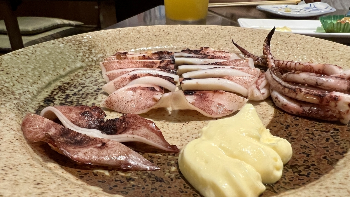 Sado squid dried overnight