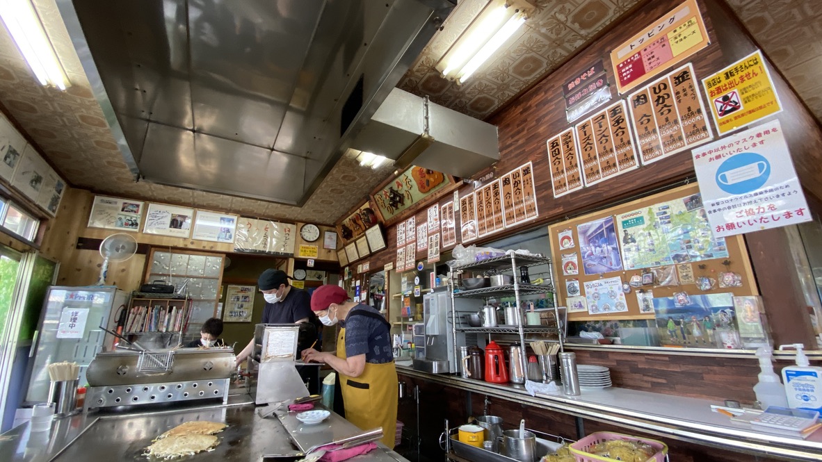 Inside the restaurant