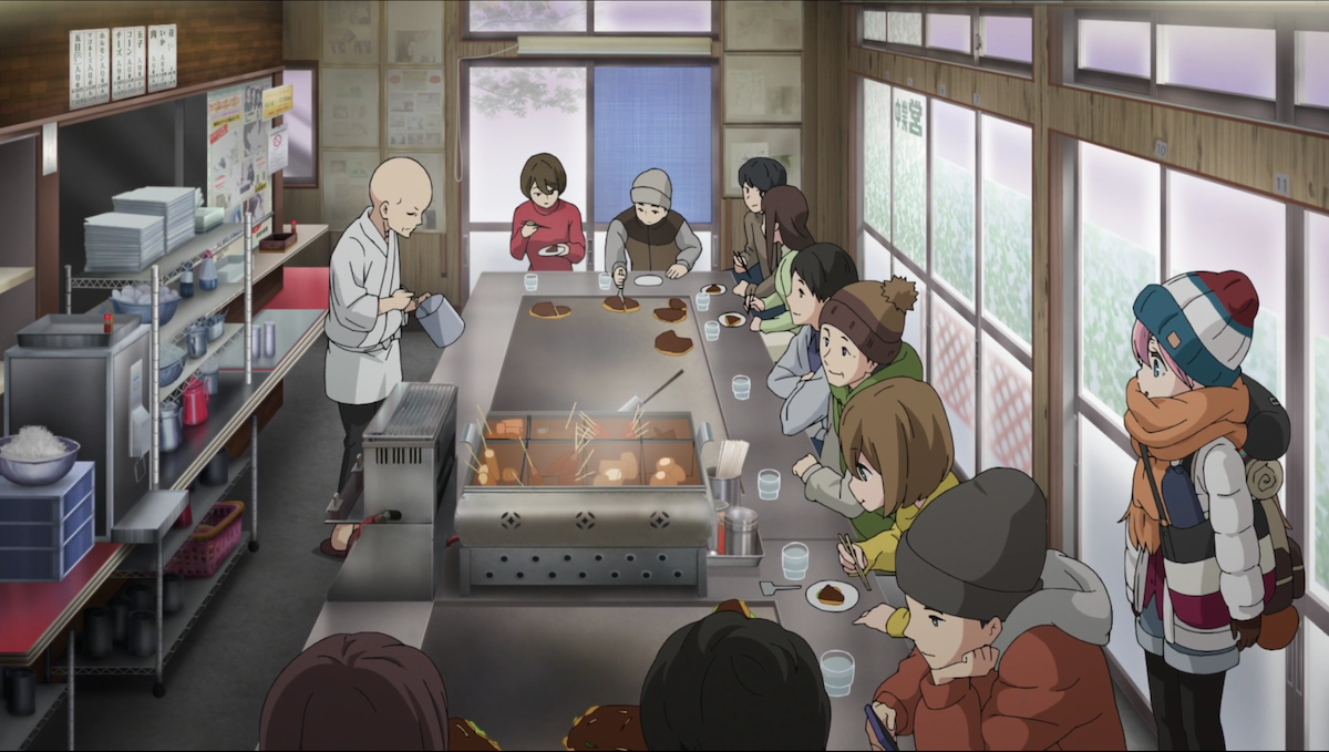 Inside the restaurant