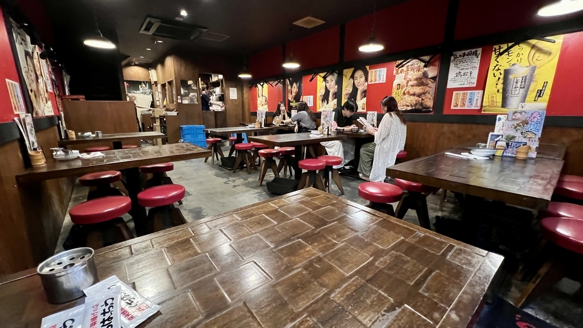 Inside the restaurant