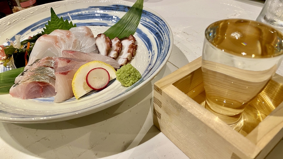 Assorted Sashimi and Sake