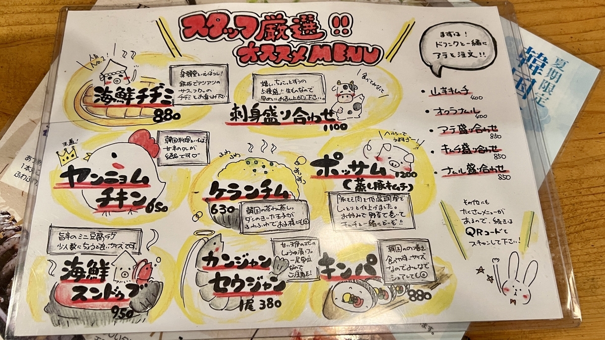 食品菜单