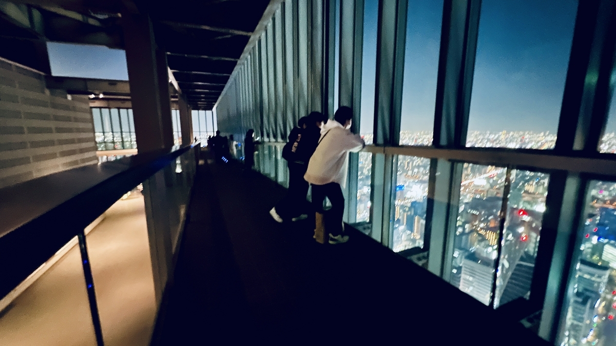 People Watching the Night View