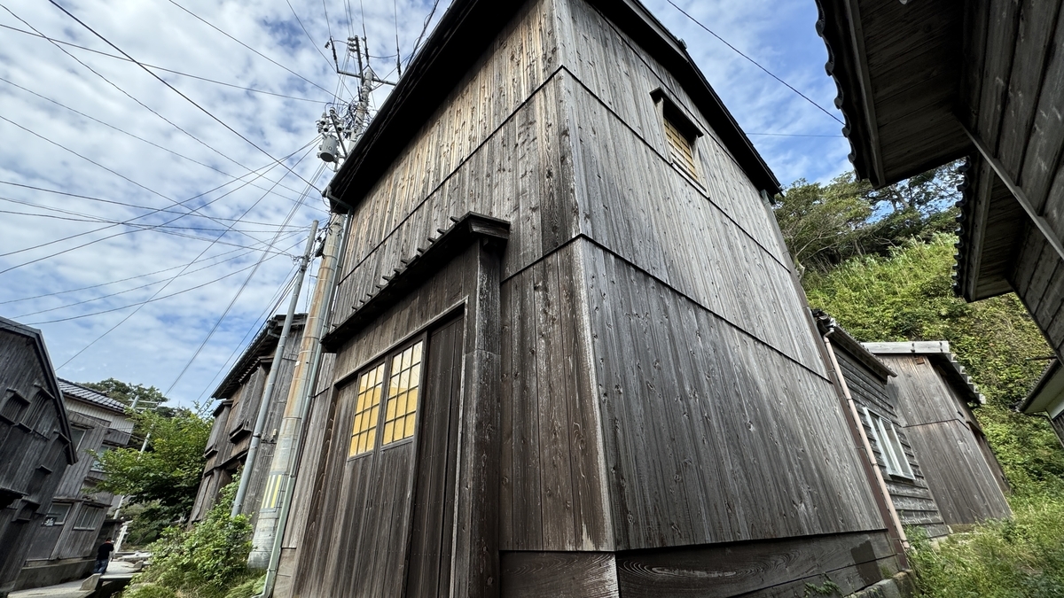 Houses with wooden plank walls